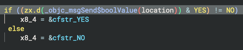 Another piece of HLIL in Binary Ninja that checks a boolean value.